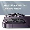 thumbnail image 3 of Original Deep Purple Camera Lens Protection for iPhone 14 Plus 13 Pro Max 12 Mini 14Pro 13Pro Tempered Glass Protector Accessory (Gold,For iPhone 13 Mini), 3 of 7