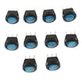 thumbnail image 2 of Metal LED Rocker Switch Control 12V 20A Momentary Rocker Blue Button, 2 of 8