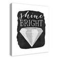 thumbnail image 2 of Creative Products Shine Bright Black and White Diamond 24x30 Canvas Wall Art, 2 of 5
