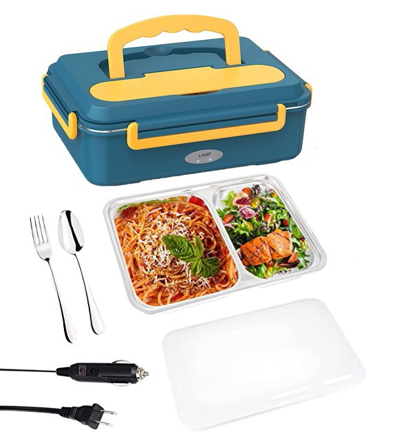 GLFILL 1.2L Electric Lunch Box, Heated Lunch Boxes for Adults, 40W 110v