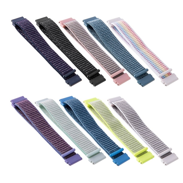 Gwong Electrónica Teladora de muñeca de banda de reloj de nylon de reemplazo de 20 mm para S-Amsung Galaxy Watch Active 2