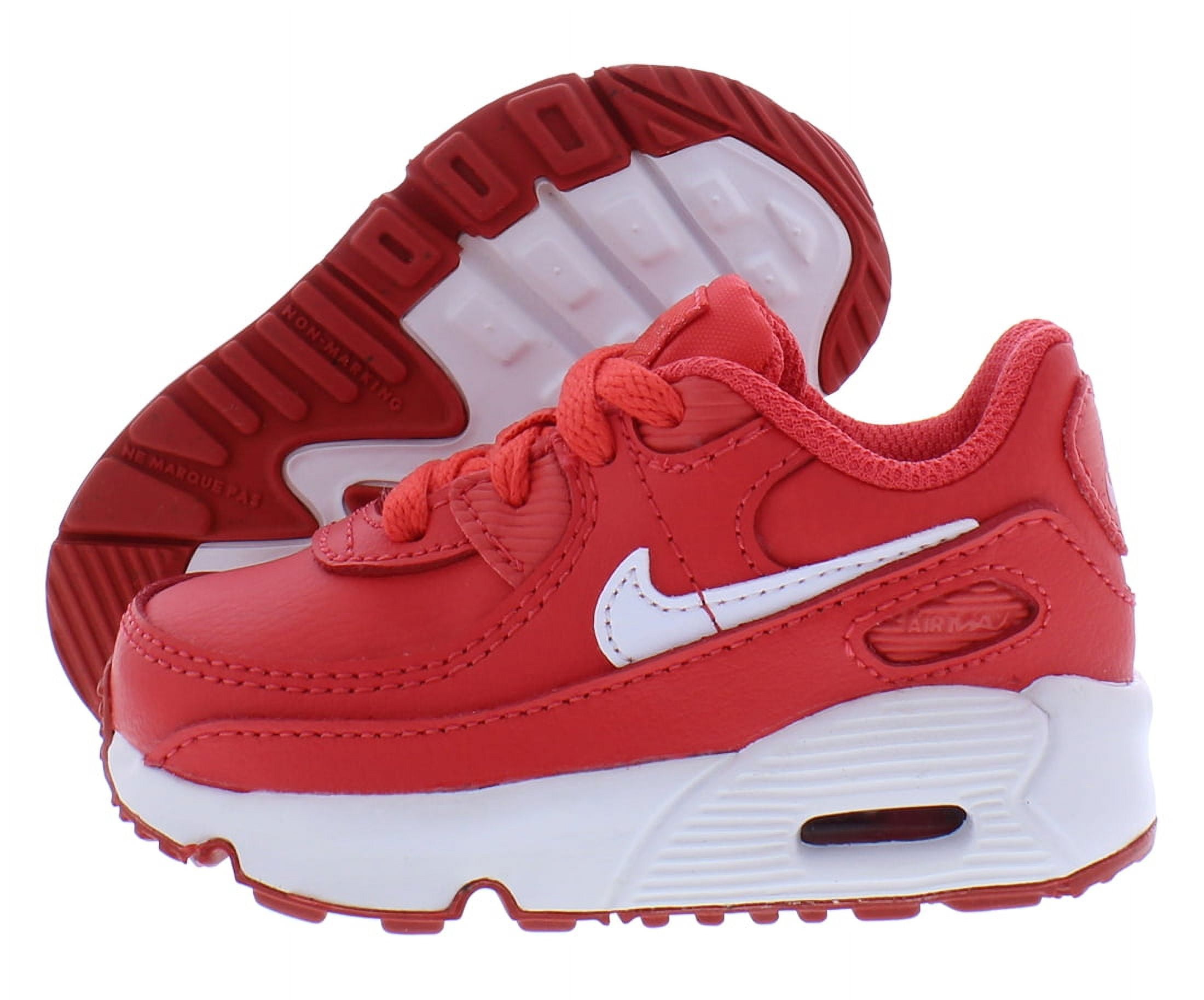 Nike Air Max 90 Ltr Infant/Toddler Shoes Size 8, Color: Red/White