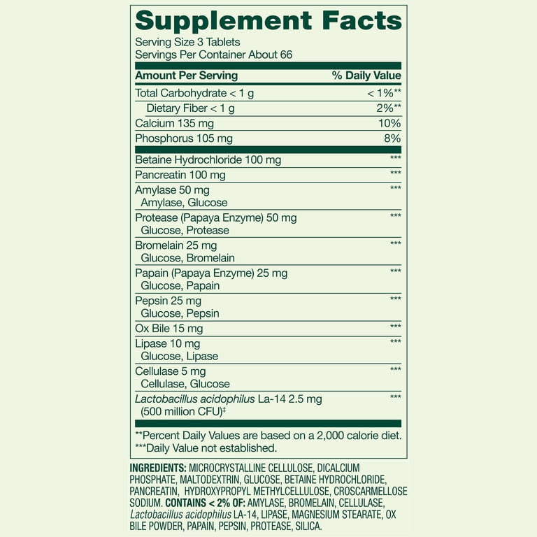 Spring Valley Probiotic Multi-Enzyme Digestive Formula, 200 Tablets photo 4