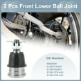 thumbnail image 3 of Kit de 2 piezas de juntas de bola inferiores para Honda Fit 2009-2014 y Honda Insight 2010-2011, 3 of 7