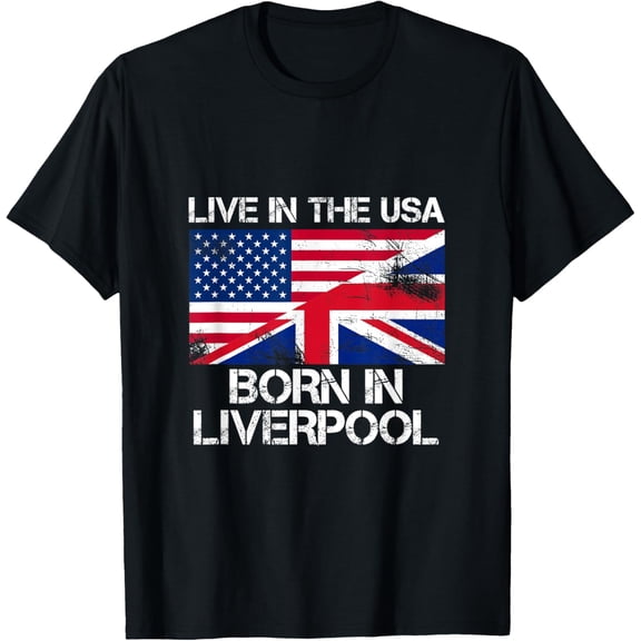 t-shirt British Expat Liverpool Shirt Gift T-Shirt mens,black,women,funny,journey,Crew Neck, Short Sleeve,custom clothing patterns.gift