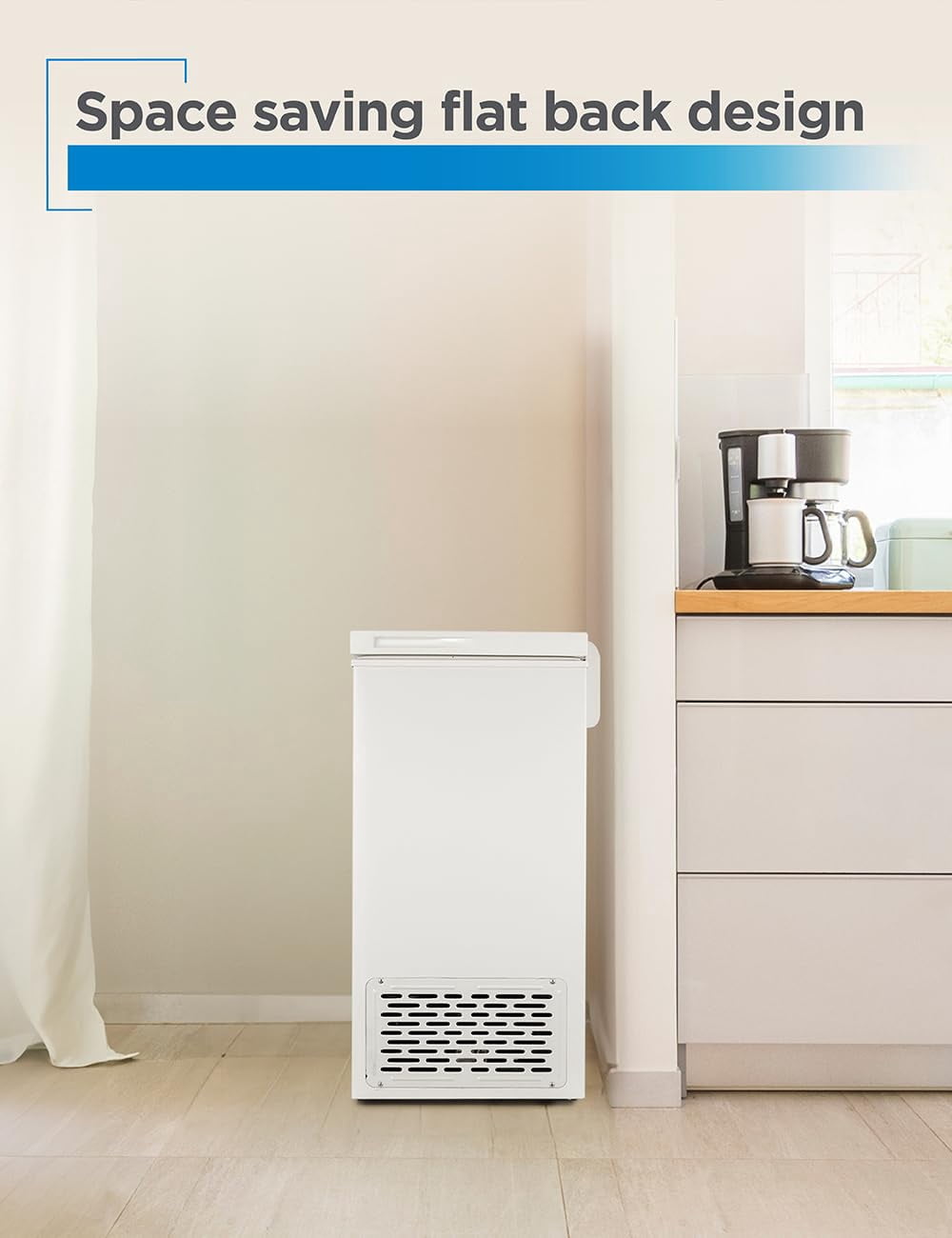 BLACK+DECKER 2.7 Cu. Ft. Compact Chest Freezer, Deep Freezer Holds Up To 94.5 Lbs. of Frozen Food