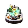 thumbnail image 1 of Adorno de casa de nieve con música navideña Bearachild para decoraciones de tren giratorio LED, 1 of 6