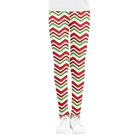 

Kid Girl Wrap Pants Thickened Frosted Fleece Christmas Printed Sports Casual Warm Winter Leggings (Rhombus 4-5T)
