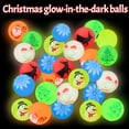 thumbnail image 2 of Pelotas hinchables que brillan en la oscuridad para Navidad, relleno de medias, juguetes para niños, regalos de juego de fiesta de cumpleaños, pelota que rebota de goma, 10/20/50 Uds.（Mix 10pcs, 2 of 5