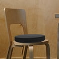 thumbnail image 1 of DEEPCRAFF Black Round Seat Cushion Comfortable Chair Pad for Home Use Soft Sponge Filling, 1 of 6