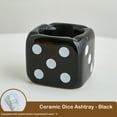 thumbnail image 5 of Sunxin Desktop Ornament Ashtray Retro Dice Ceramic Ashtray Outdoor Ashtray Indoor and Outdoor Patio Courtyard Desktop Decoration Gift Household Ashtray, 1X Ashtray, 5 of 9