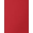 thumbnail image 5 of INSPIRE CHIC Elegant Pencil Dress for Women's Round Neck 3/4 Sleeves Contrast Office Sheath Dresses S Red, 5 of 6