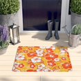 thumbnail image 2 of Pioneer Flower Floral Print Flannel Non Slip Door Rugs,Washable Door Mats Indoor,Decorative Door Mats,Dirt-Resistant and Absorbent Doormat for Entrance,Bedroom,Kitchen,Bathroom,23.5"x16", 2 of 5