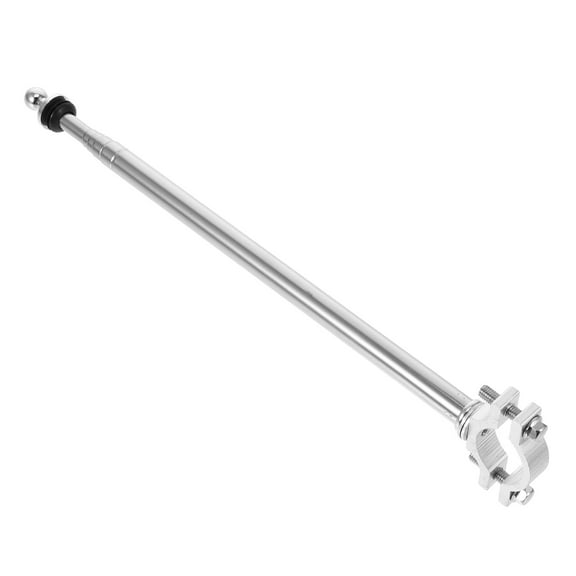 ibasenice Flagpole for Outside House Metal Flag Pole Holder Silver 1Pack for Outdoor Use