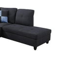 thumbnail image 5 of Star Home Living 2-piece Gray Striped Right Chaise Sectional, 5 of 5