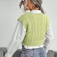 thumbnail image 6 of Guieoi Womens Sweaters 2025 Sweaters for Women Plus Size Casual Sleeveless Knitted Top Sweaters for Women Plus Size Sweater Vest Green Black*Friday/Cyber*Monday Clearance, 6 of 8