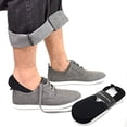 thumbnail image 2 of TeeHee Men's Seamless Cotton No Show Socks 3 Pairs Quality Dress Footie Liner (Black, Black, White), 2 of 6