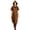 Brown, variant on Hooded Capelet Robe for Women/Men, Medieval Hunter Style Halloween Costume — Short Sleeve Mid-Calf Cloak for Stage & Cosplay Army Green L