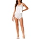 thumbnail image 2 of Pijamas de satén para mujer INSPIRE CHIC, camisón sin mangas, ropa de dormir con pantalones cortos, conjunto de lounge de seda XL blanco, 2 of 6