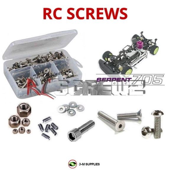 RCScrewZ Stainless Steel Screw Kit ser002 for Serpent 705 1/10th RC Car | SET