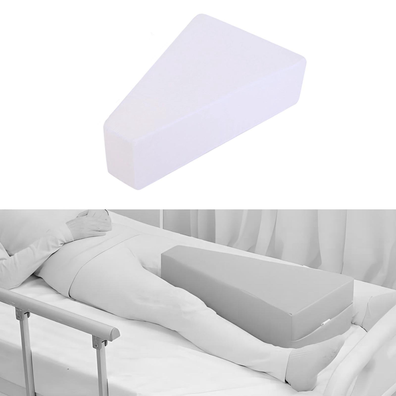 Wswqop Leg Elevating Pillow Ergonomic Trapezoid Foam Wedge Cushion Support Pad for Side White