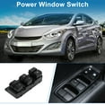 thumbnail image 2 of Interruptor de ventana eléctrica Unique Bargains para el lado del conductor delantero izquierdo para Hyundai Elantra 17-20 Negro, 2 of 7
