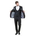 thumbnail image 3 of Men's Hybrid-Fit 3-Piece Suit w/ Satin Shawl Lapel, 3 of 4