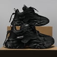 thumbnail image 5 of Men's/Women's White Chunky Platform Dad Sneakers, Deconstructed Style Fashion Athletic Shoes, Non-Slip Breathable Casual Walking Shoes for Daily Wear, 5 of 9