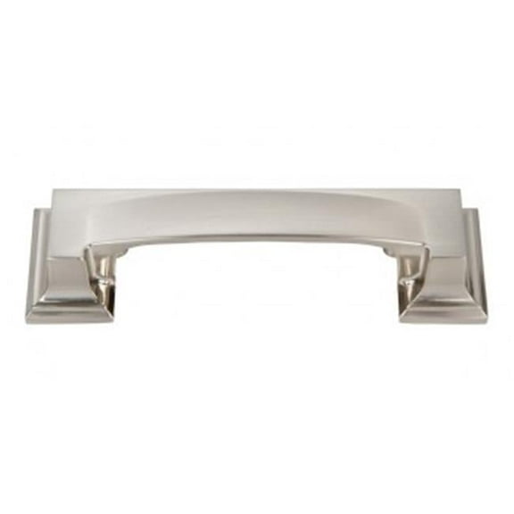 MNG Hardware 17128 128 mm Sutton Place Pull, Satin Nickel