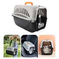thumbnail image 4 of Portador De Mascotas De Plástico, Portador De Viajes De Perros Portátiles Para Mascotas Medianas Pequeñas Con Amplio Espacio, Diseño Fácil De Limpiar, Diseño Liviano,, 4 of 7