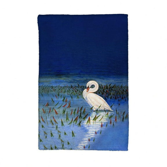 Betsy Drake Interiors Mute Swan Kitchen Towel
