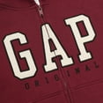 thumbnail image 4 of Sudadera con Capucha y Cierre Completo con Logo GAP para Niños, Marrón Oscuro, Talla XS, 4 of 4