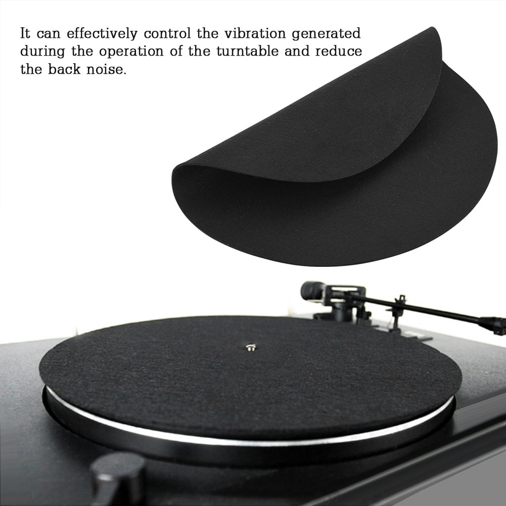 Transparent 12 LP Vinyl Player Anti Static Mat VK ROYALE Premium Acrylic Turntable Slipmat Turntable Mat for Better Sound Support on Vinyl LP Record Players Blue 