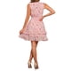 thumbnail image 3 of INSPIRE CHIC Vestidos de gasa para mujer, vestido mini sin mangas con flores, estilo A-line, color rosa, 3 of 6