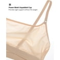 thumbnail image 5 of Women's Cosnufy Sheer Bralette Cami Mesh Unlined See Through Wirefree Bras, 5 of 8