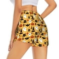 thumbnail image 3 of Bixox Women's Halloween Ghost Pumpkin pattern 2 in 1 Running Shorts - Lightweight Athletic Workout Gym Yoga Shorts Liner with Pockets - XX-Large, 3 of 7