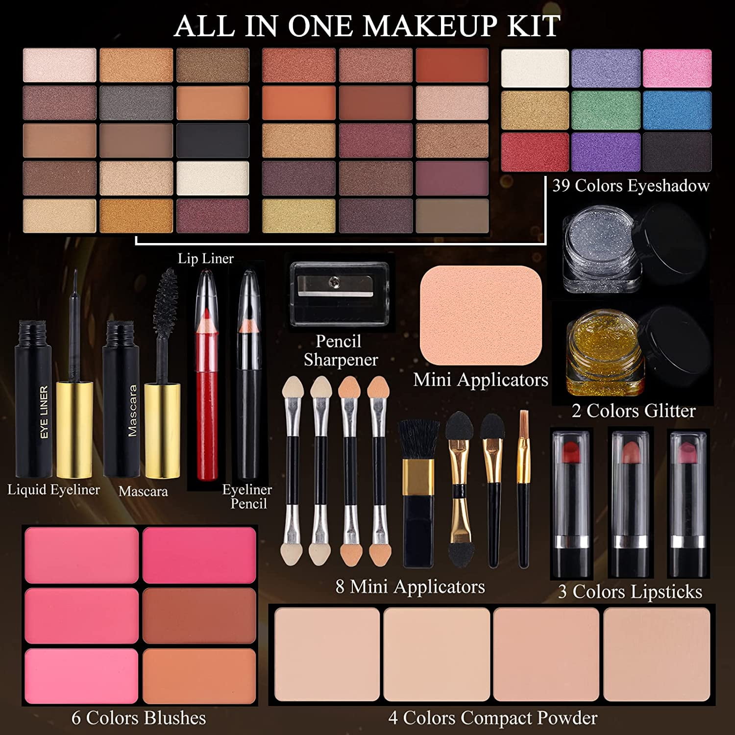 Miss Rose 58 Colors Professional Makeup Kit For Women photo 5