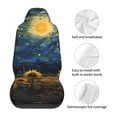 thumbnail image 5 of Yiaed Oil Starry Sky Sunflower Print Car Seat Covers,Universal Auto Seats Protector Fits for Car,SUV Sedan,Truck,Automotive Seat Covers & Accessories(Two packs), 5 of 7