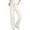 White, variant on Fancifize Womens Corduroy Pants Casual Elastic Waist Drawsting Straight Leg Pants Soft Comfy Trendy Trouser with Pocket