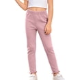 thumbnail image 6 of WAVSUF Girls Leggings 3 Pack High Waist Skinny Fit Lightweight Outdoor Warm Cotton Bottoms Navy Size 4, 6 of 9