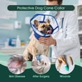 thumbnail image 6 of Kuoser Dog Cone Collar, Soft Adjustable Elizabethan Recovery Cone for Dog, Blue, L, 6 of 8