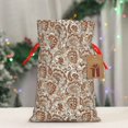 thumbnail image 4 of Fuzoiu Indian Paisley1 Print Christmas Gift Bag,Burlap Gift Bag with Drawstring Closure & Hang Tag,Perfect for Holidays, Birthdays, and Special Occasions-Medium, 4 of 7