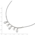 thumbnail image 2 of Solid 925 Sterling Silver Bar Circles 1.5 Extension Pendant Necklace Charm Chain - with Secure Lobster Lock Clasp 17", 2 of 3