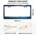 thumbnail image 2 of Galaxy Unicorn License Plate Frame, Aluminum Car Tag Frames, 2 Pack Universal Car License Plate Covers with 2 Holes and Screws Decorative, 2 of 7