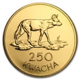 thumbnail image 2 of 1979 Zambia Gold 250 Kwacha Conservation Series BU, 2 of 2