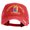 Red, variant on U.S. Army 79th Infantry Brigade Combat Team Embroidered Washed Solid Pigment Dyed Cotton Twill Brass Buckle Cap - Khaki OSFM