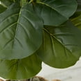 thumbnail image 4 of Nearly Natural Artificial Fiddle Leaf Fig Tree with Handmade Cotton & Jute Planter - Set of 2, 4 of 10