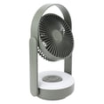thumbnail image 3 of Ventilateur de Table à Lumière LED Petit Ventilateur 10000mAh Mural USB 110° Oscillation Automatique Télécommande Lampe de Nuit Ventilateur de Bureau Vert, 3 of 12