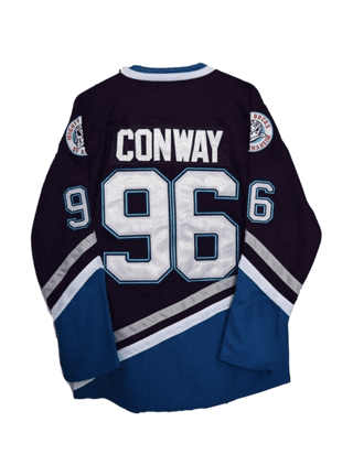 Charlie Conway #96 Mighty Ducks Movie Jersey T-Shirt Hockey Costume Captain  