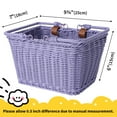 thumbnail image 4 of GRANNY SAYS Kids Bike Basket, Front Bicycle Bike Baskets for Kids, Small Wicker Bike Basket for Boys and Girls, 9.75" x 7" x 6", Purple, 4 of 4